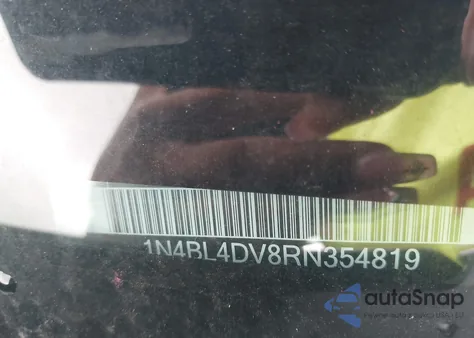 2024 Nissan Altima Sv Fwd z USA, uszkodzony, nr VIN 1N4BL4DV8RN354819